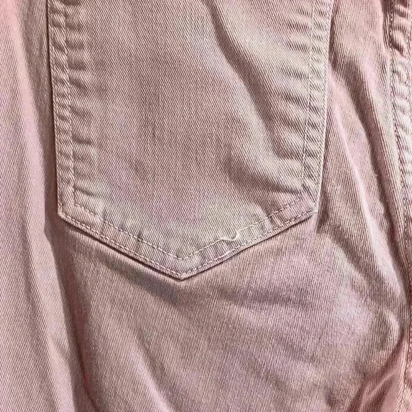 Rebecca Minkoff Soft Pink Thompson Twill Mid Rise Distressed Skinny Jeans - Picture 10 of 11